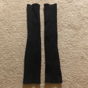 Black leg warmers
